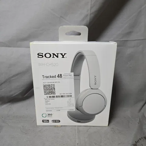 BOXED SONY WH-CH520 WIRELESS BLUETOOTH HEADPHONES IN WHITE