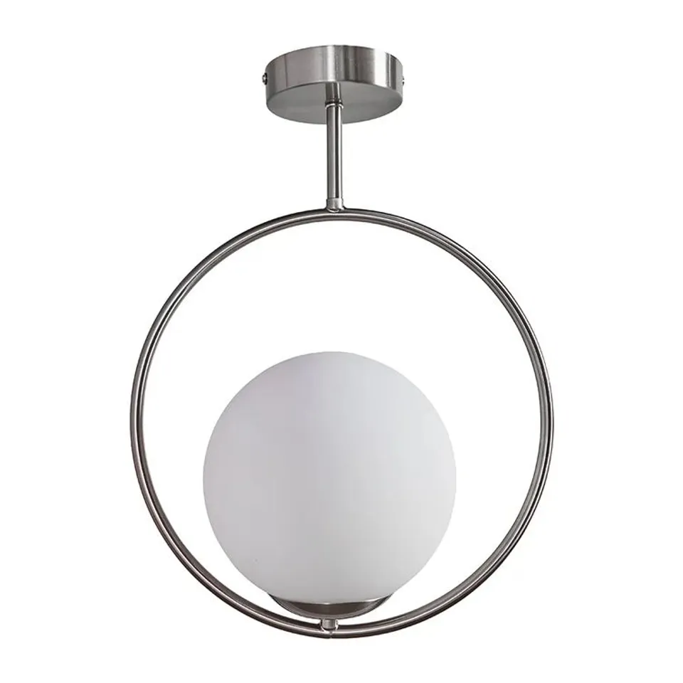 BOXED JONESVILLE GLASS SEMI FLUSH MOUNT CEILING LIGHT 