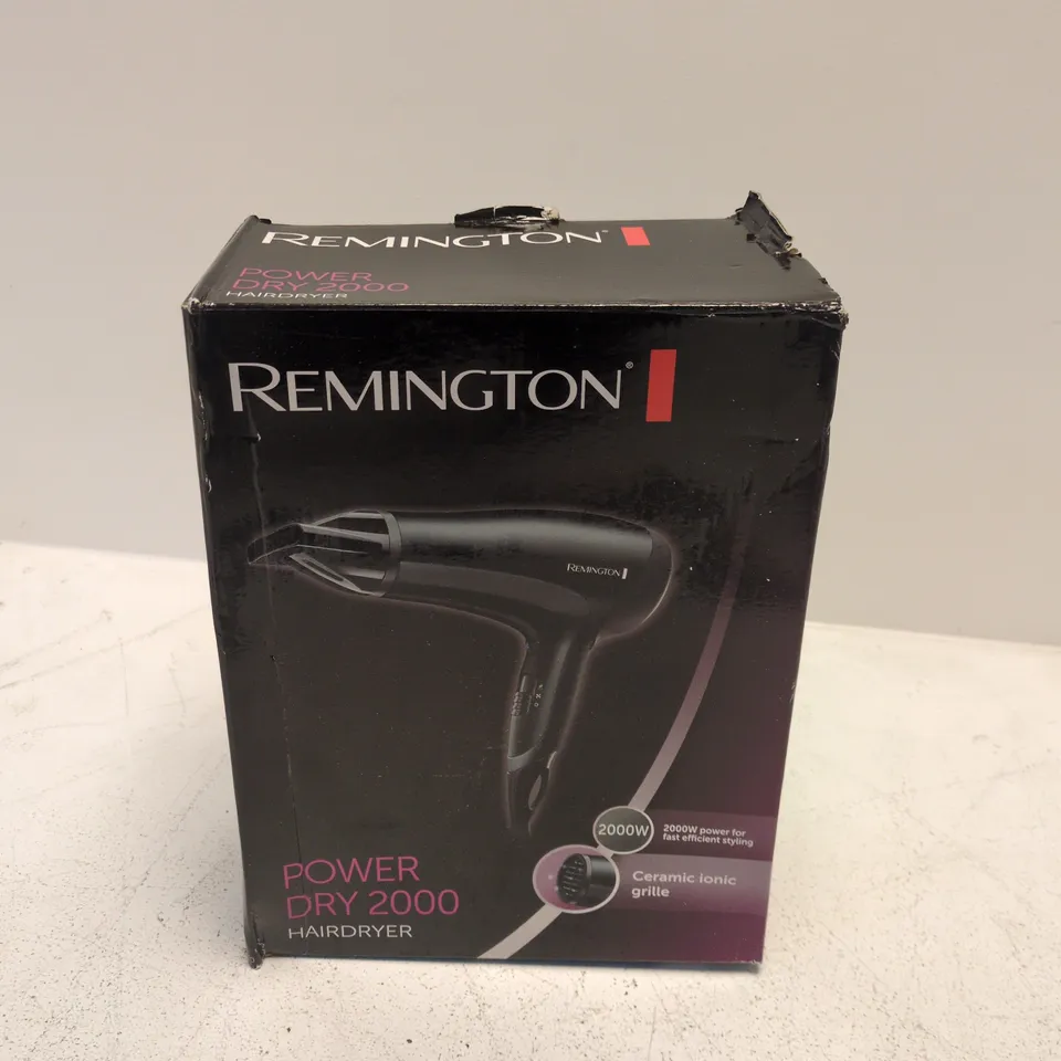 BOXED REMINGTON POWER DRY 2000 HAIRDRYER