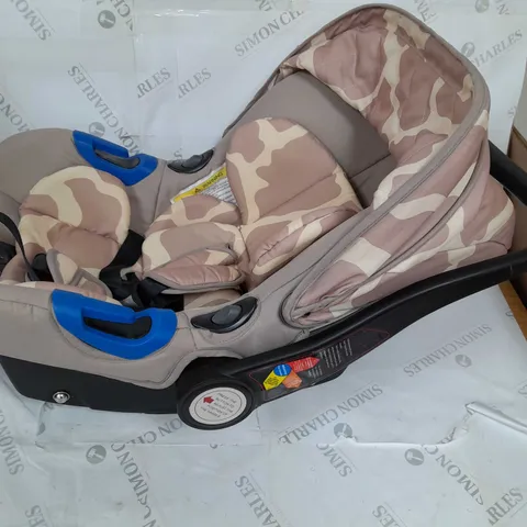 MY BABIIE DANI DYER ROSE GOLD GIRAFFE TRAVEL SYSTEM [COLLECTION ONLY]