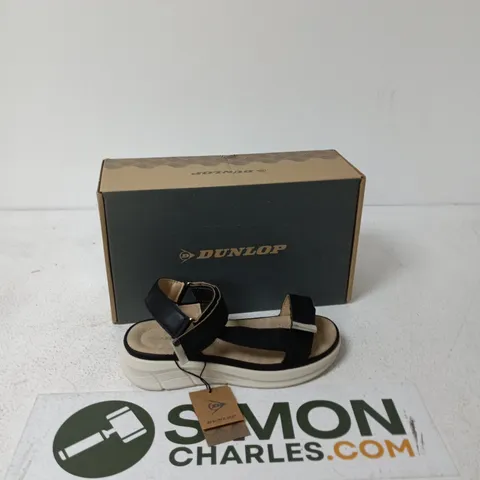 BOXED DUNLOP SERAFINA DLP198 BLACK SANDALS - UK SIZE 3