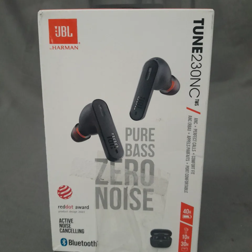 BOXED JBL TUNE230NC PURE BASS ZERO NOISE EARBUDS