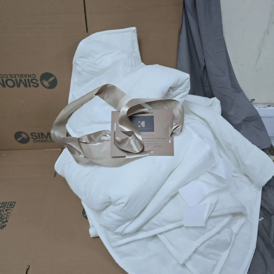 K BY KELLY HOPPEN FINEST BED LINENS - QUILTED THROW & 2 SHAMS (150 X 200 CM; 51 X 76 CM)