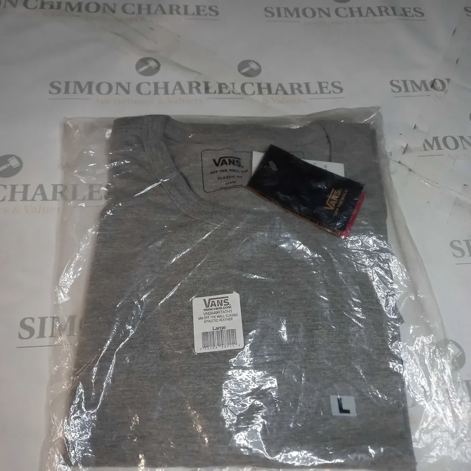 GREY VANS T-SHIRT SIZE L 