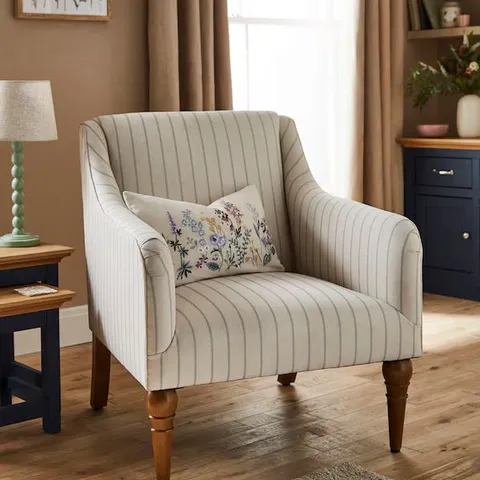 BOXED JULIPA STRIPPED CHAIR - NATURAL