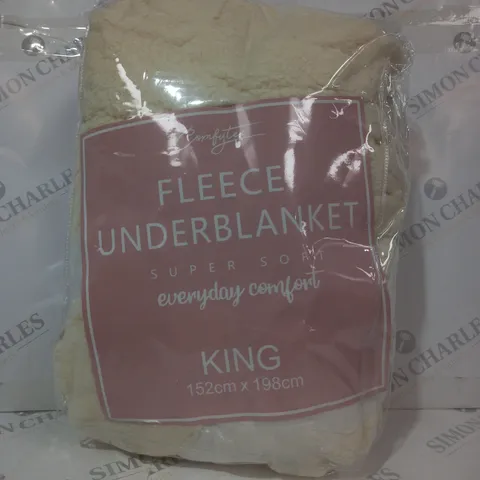 SUPER SOFT FLEECE UNDERBLANKET - KING SIZE