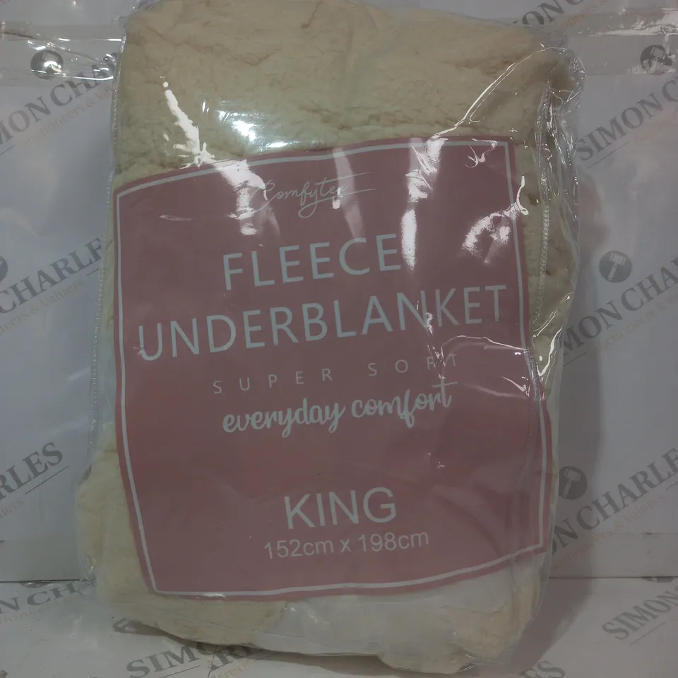 SUPER SOFT FLEECE UNDERBLANKET - KING SIZE