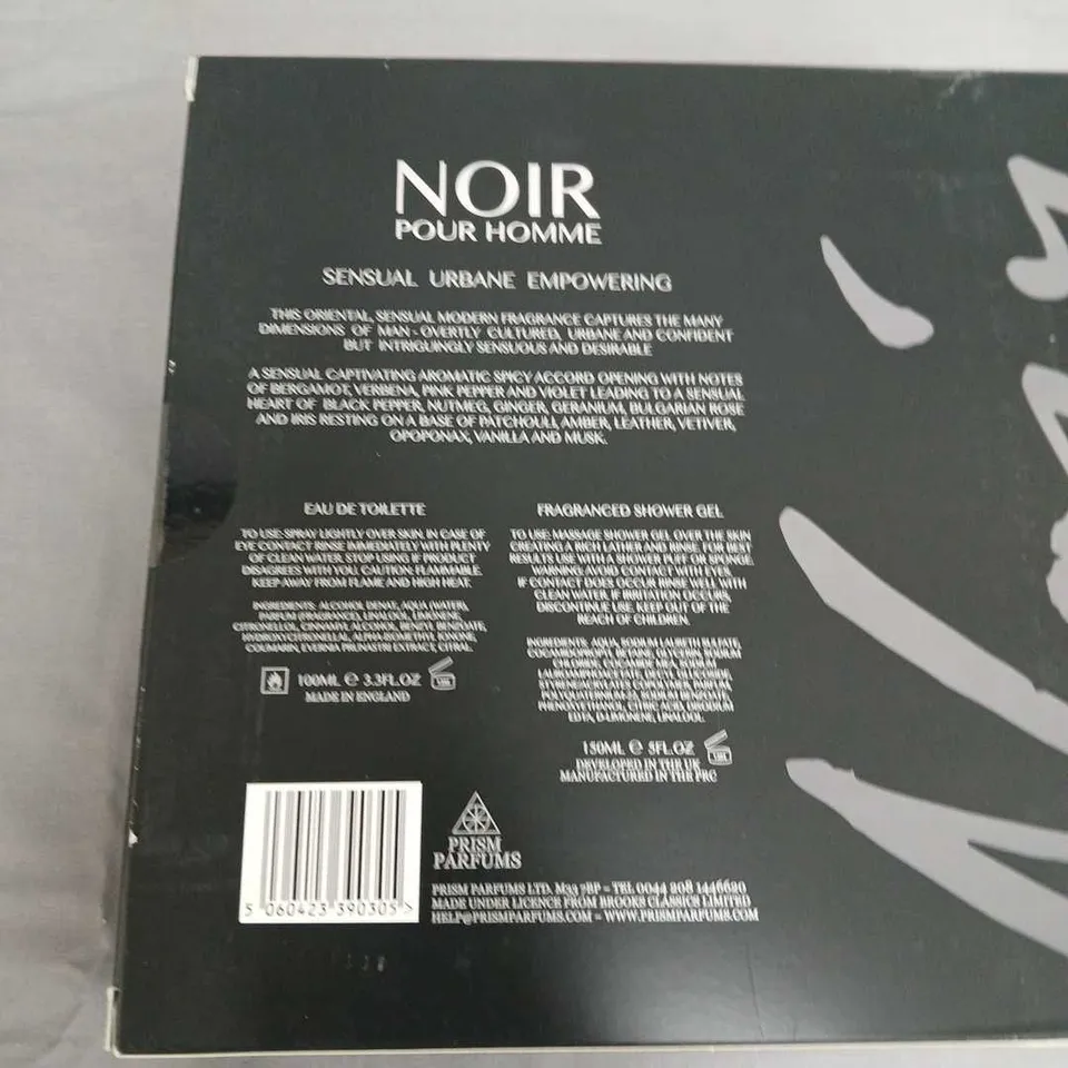 TWELVE NOIR POUR HOMME GIFT SET – EAU DE TOILETTE & FRAGRANCED SHOWER GEL