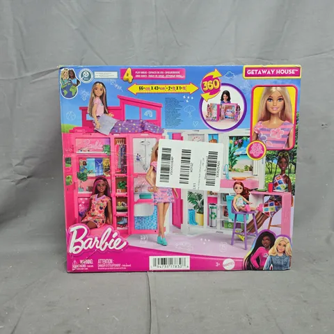 BOXED BARBIE GETAWAY HOUSE DOLL AND PLAYSET