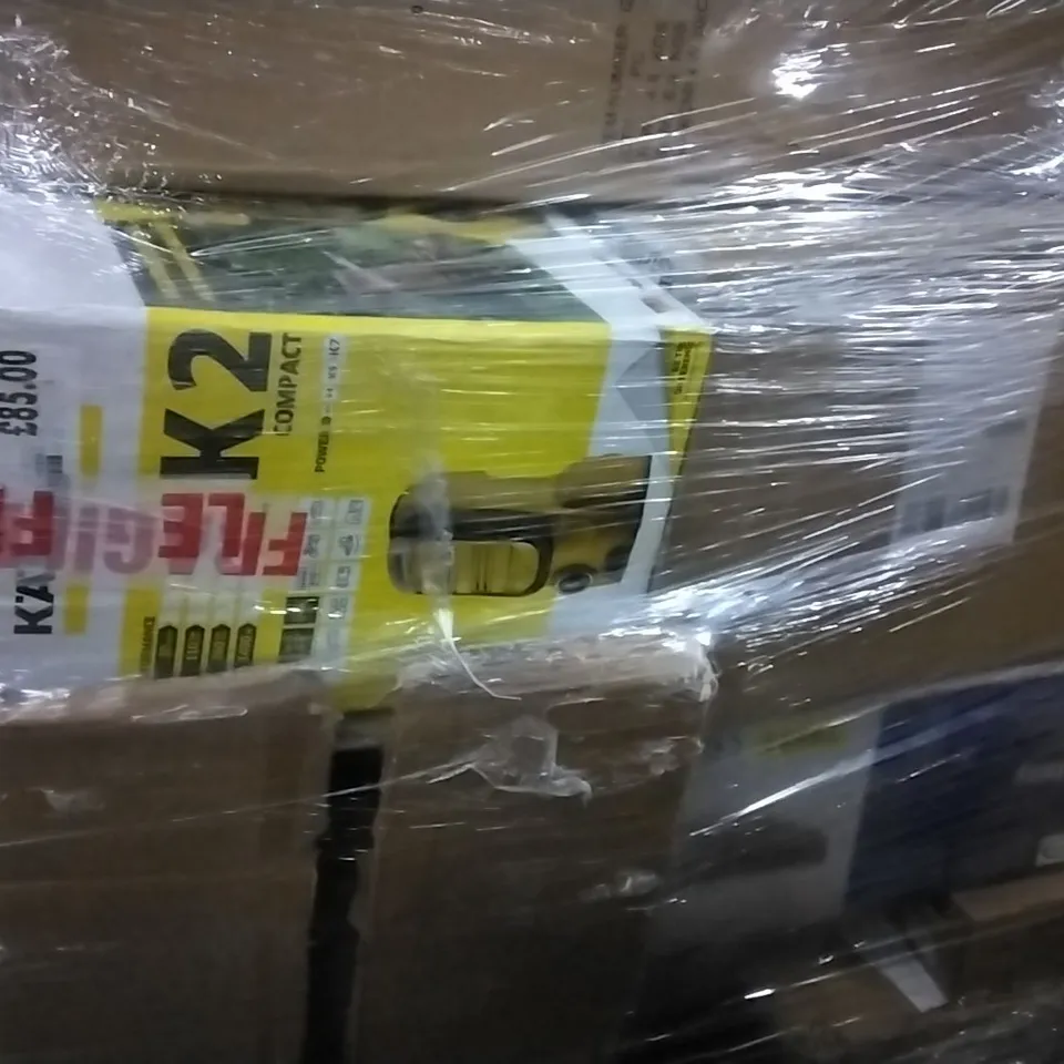 PALLET OF ASSORTED ITEMS INCLUDING HOME TREADMILL, HOMIDEC OFFICE DESK, BLINK, 2IN1 SOLAR CAGE, BESTWAY AIR MATTRESS 
