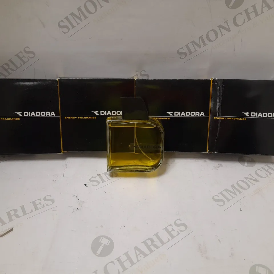 BOX OF APPROX 4 DIADORA ENERGY FRAGRANCE YELLOW  100ML EDP -MADE IN ITALY