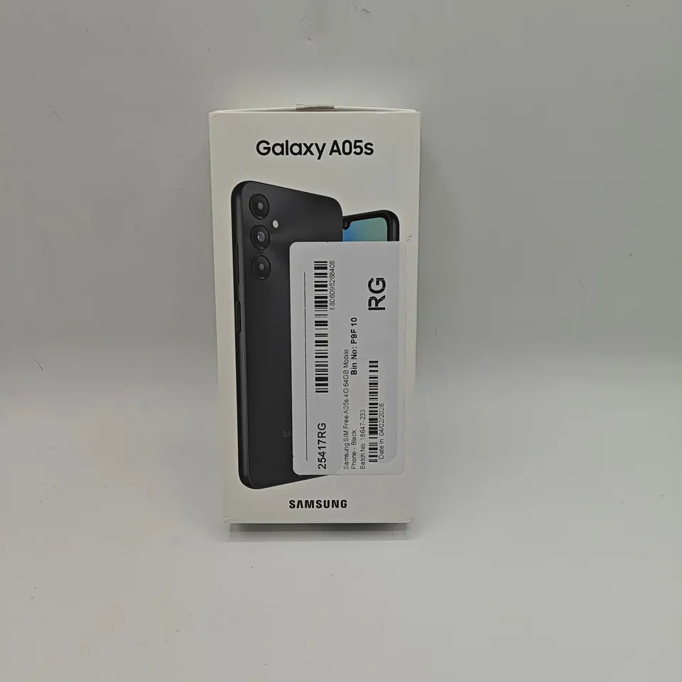 BOXED SAMSUNG GALAXY A05S 4/64GB IN BLACK - SM-A057G