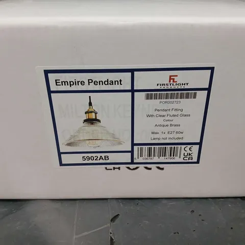 BOXED FIRSTLIGHT EMPIRE PENDANT 