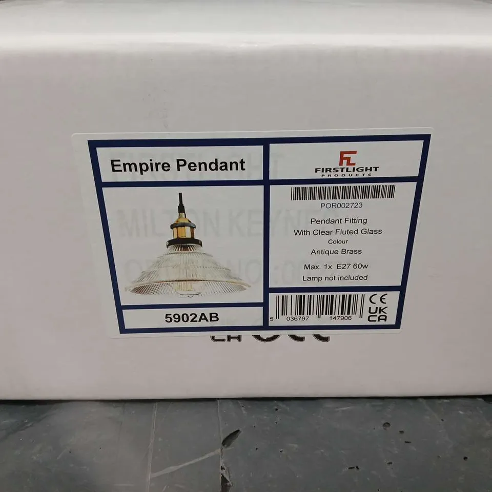 BOXED FIRSTLIGHT EMPIRE PENDANT 