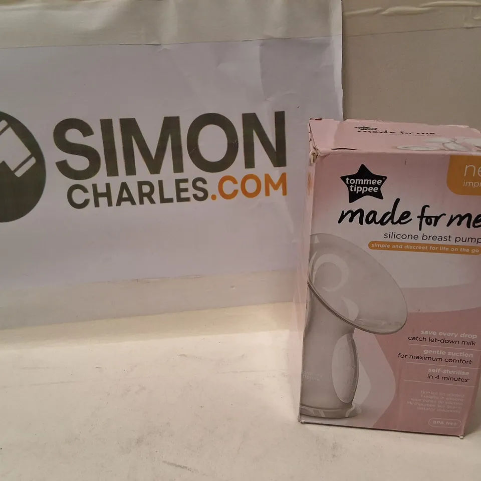 TOMMEE TIPPEE MADE FOR ME SILICONE BREAST PUMP – PINK BOX