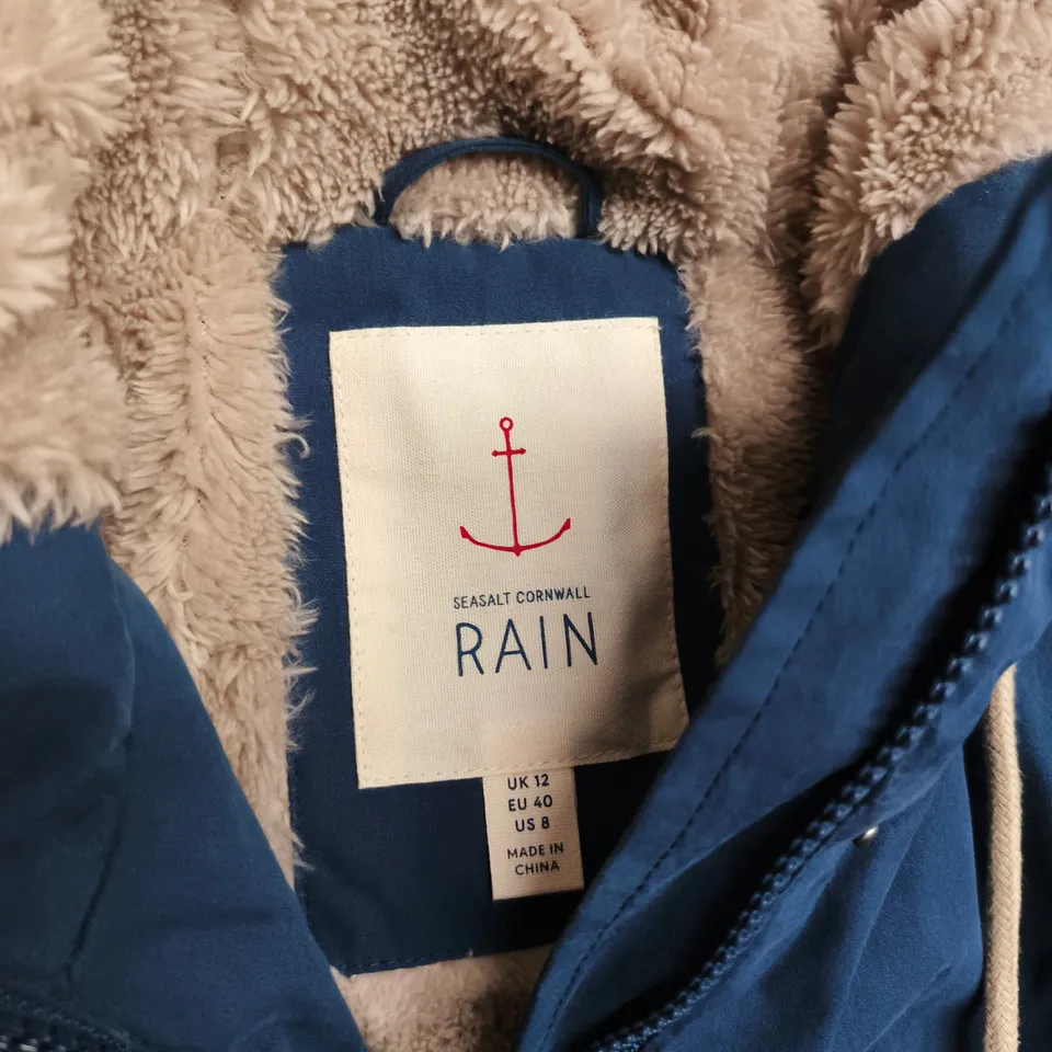 SEASALT CORNWALL RAIN LINED COAT IN NAVY - UK 12