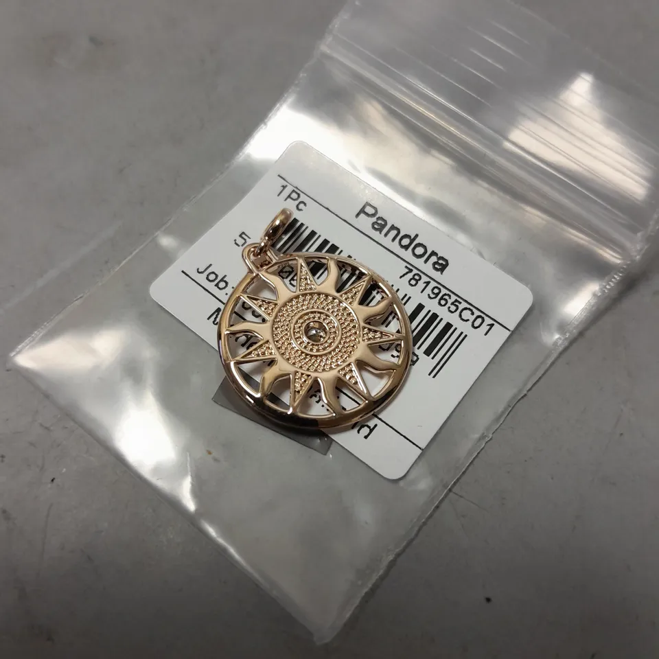 PANDORA SUN THEMED NECKLACE PENDANT
