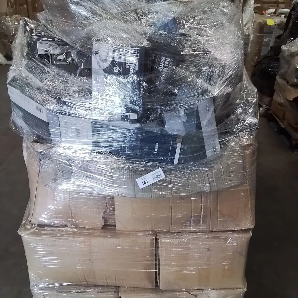 PALLET CONTAINING ELECTRIC HOT WATER BOTTLES,  TISSUE PAPER, TRAVEL BAGS ETC. 