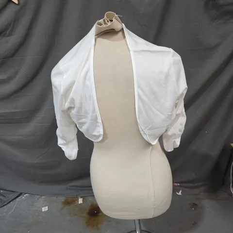 MINT LIMIT WHITE CROPPED JACKET – WOMEN'S SIZE S