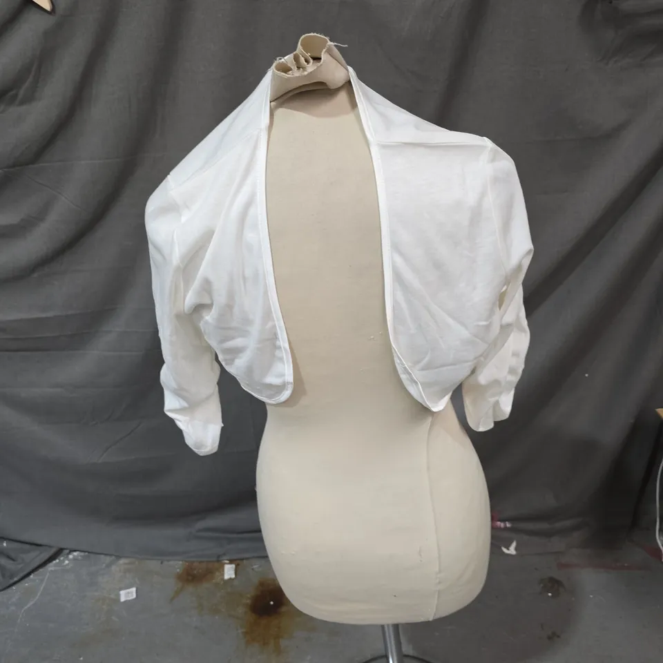 MINT LIMIT WHITE CROPPED JACKET – WOMEN'S SIZE S