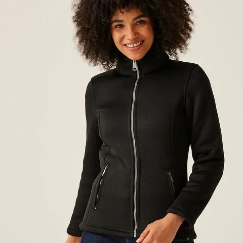 REGATTA BLACK RAZIA II FULL ZIP FLEECE WOMENS UK SIZE 20