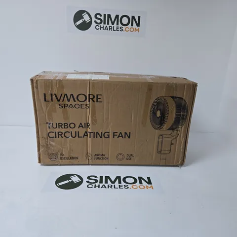 LIVMORE SPACES TURBO AIR CIRCULATING FAN β BOXED