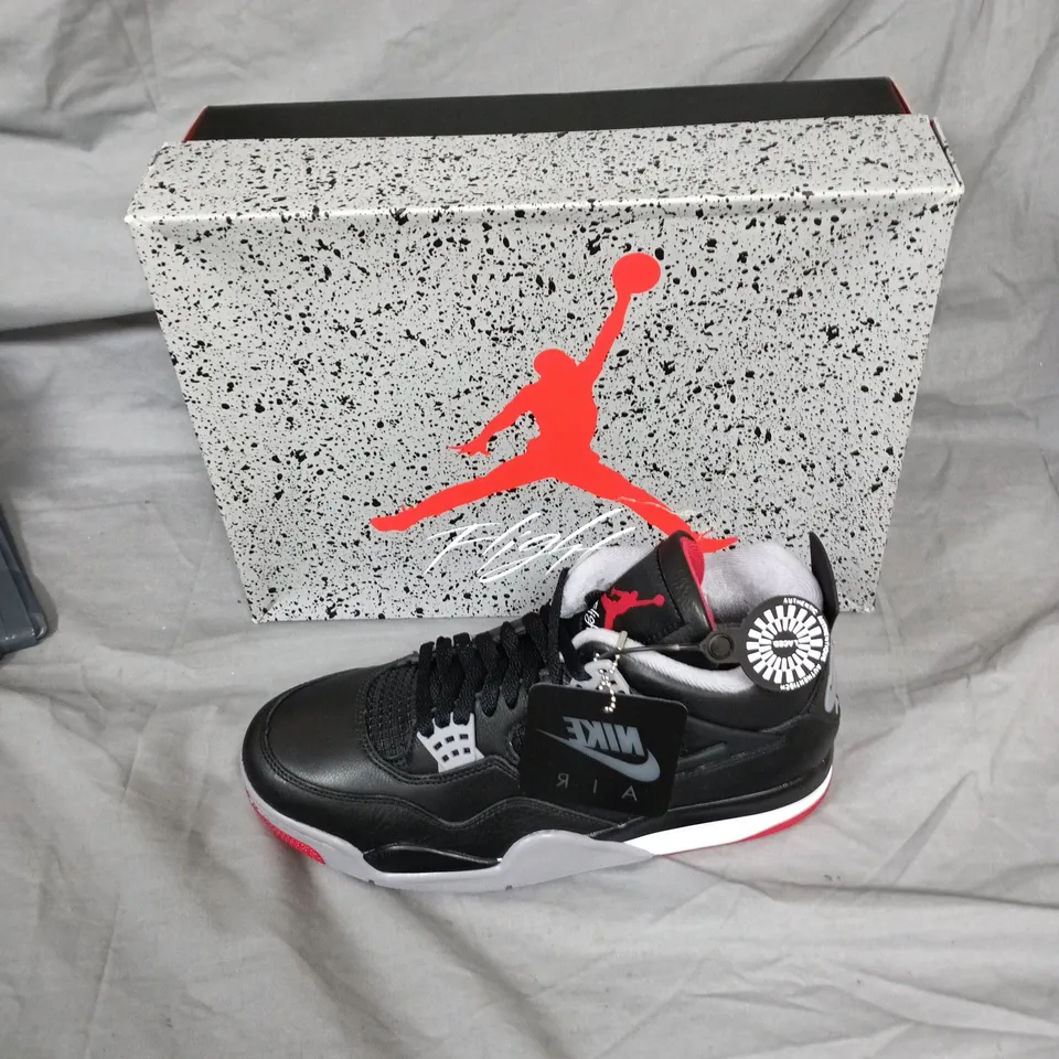 NIKE AIR JORDAN SNEAKERS – BLACK/RED, WITH BOX - UK 8.5