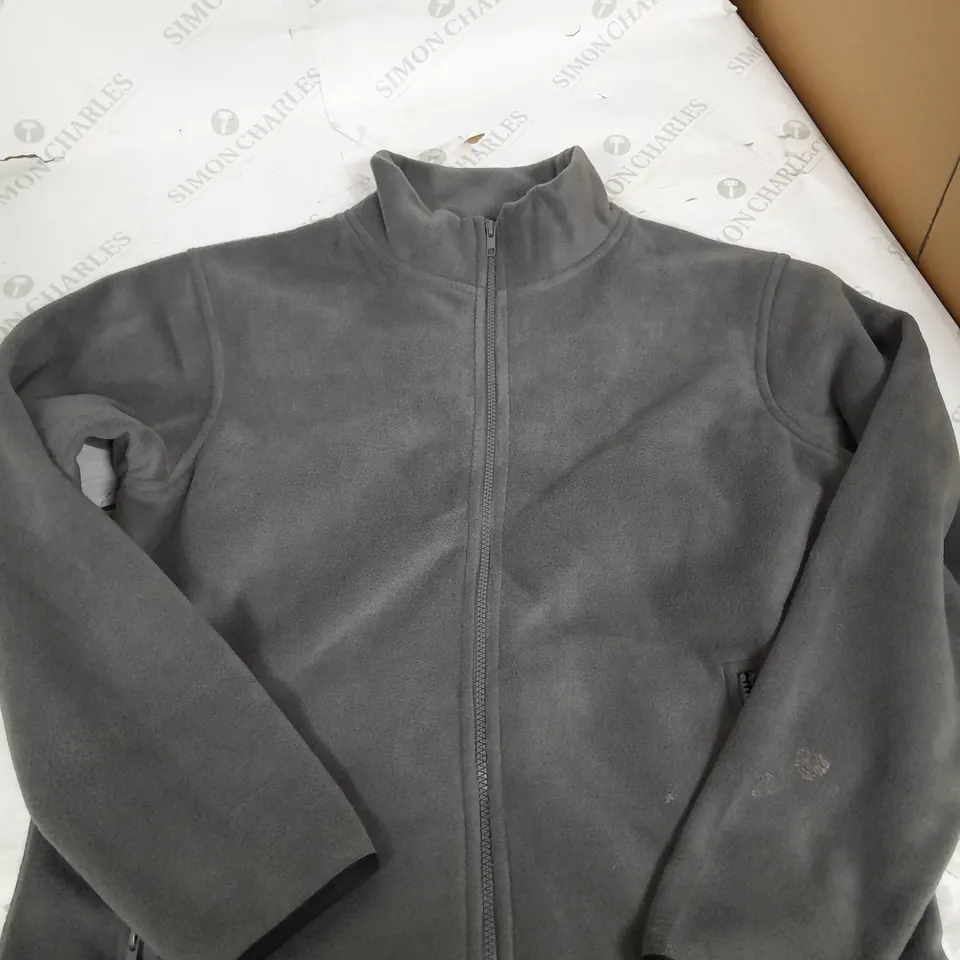 RESULT CORE GREY FLEECE ZIP UP JACKET - XXL