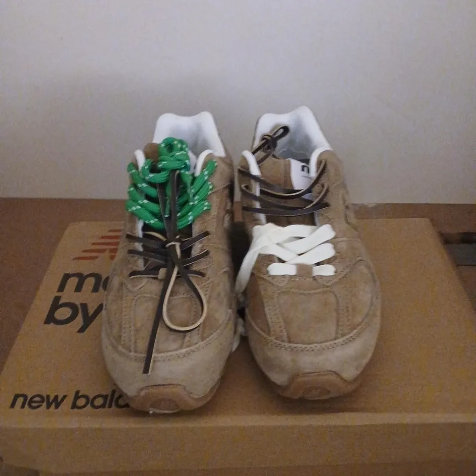 NEW BALANCE X MIU MIU SUEDE SNEAKERS TAN SIZE 38