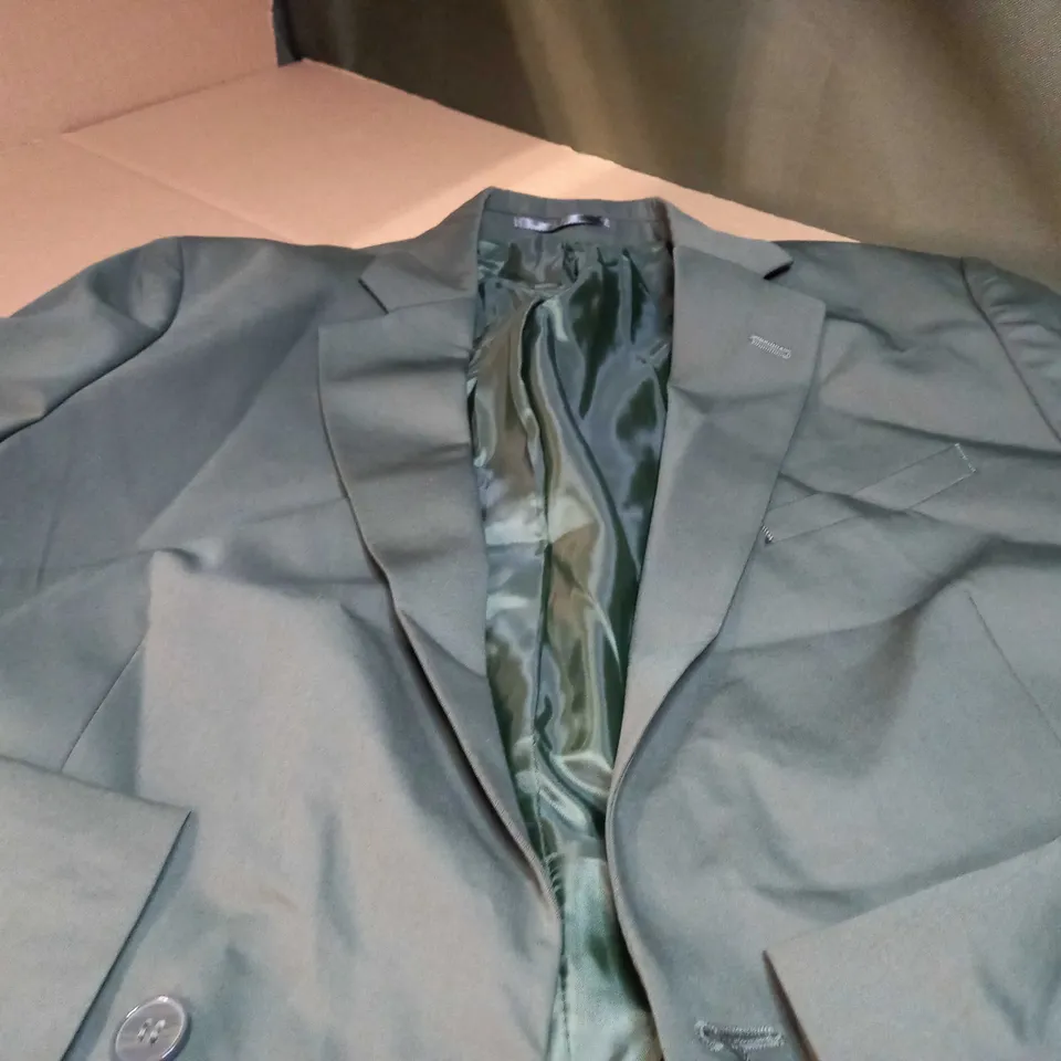 BOOHOO MAN KHAKI SUPER SKINNY DOUBLE BREASTED SUIT JACKET - SIZE 40