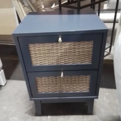 ALISMA BEDSIDE TABLE WITH 2 DRAWERS 