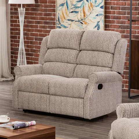 BOXED LAINEY 2 SEATER RECLINING LOVESEAT - LATTE