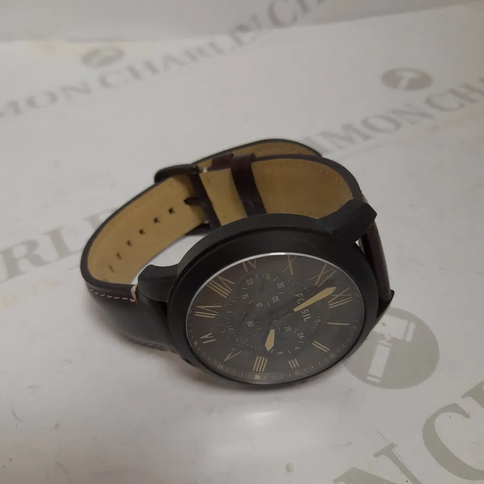 FOSSIL GRANT MENS LEATHER WATCH  RRP £139