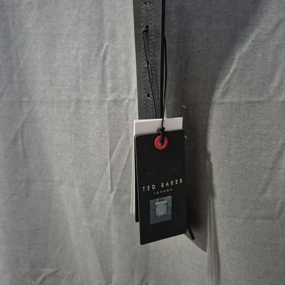 TED BAKER BLACK LEATHER BELT – LONDON