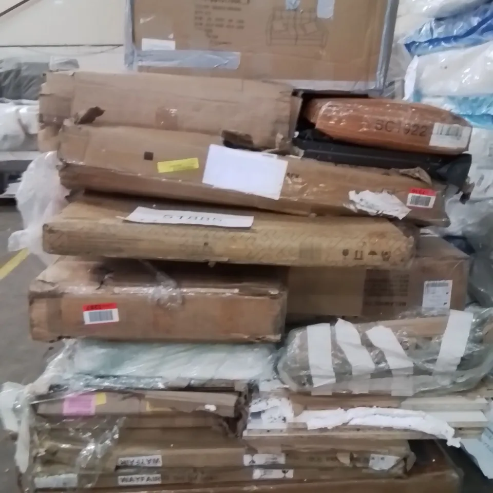 PALLET OF INCOMPLETE FURNITURE SETS