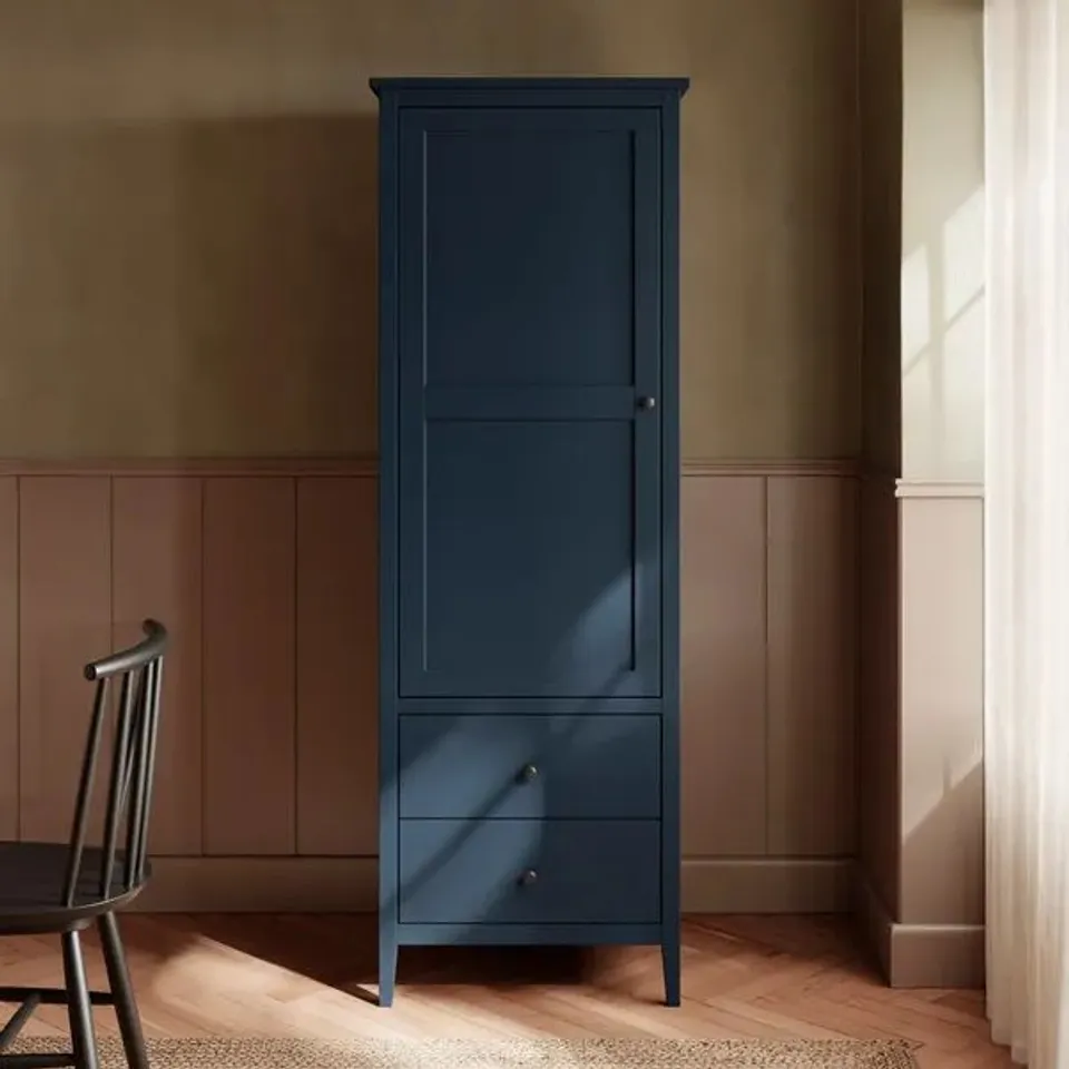 BOXED LYNTON COMPACT KITCHEN LARDER UNIT - NAVY (2 BOXES)