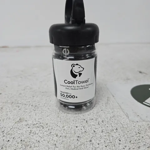 COOLTOWEL PORTABLE COOLING BOTTLE WITH LOOP CAP