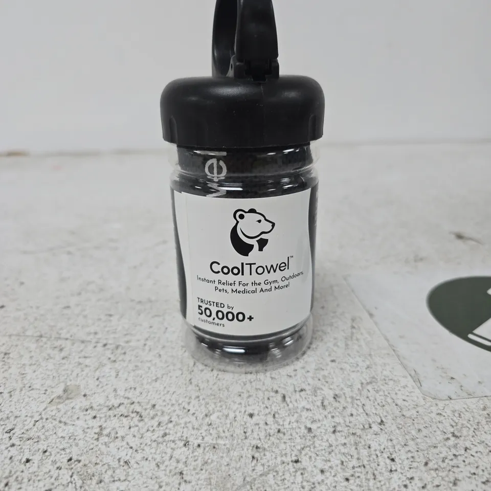 COOLTOWEL PORTABLE COOLING BOTTLE WITH LOOP CAP
