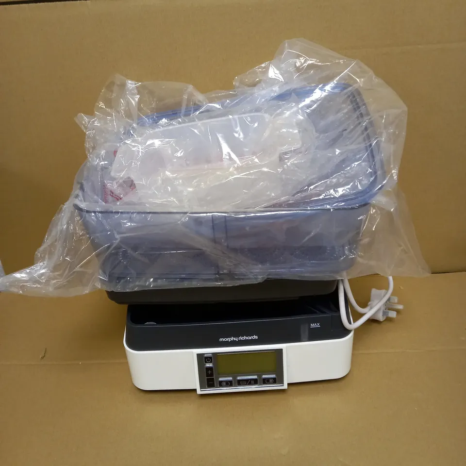 MORPHY RICHARDS INTELLISTEAM COMPACT FOOD STEAMER