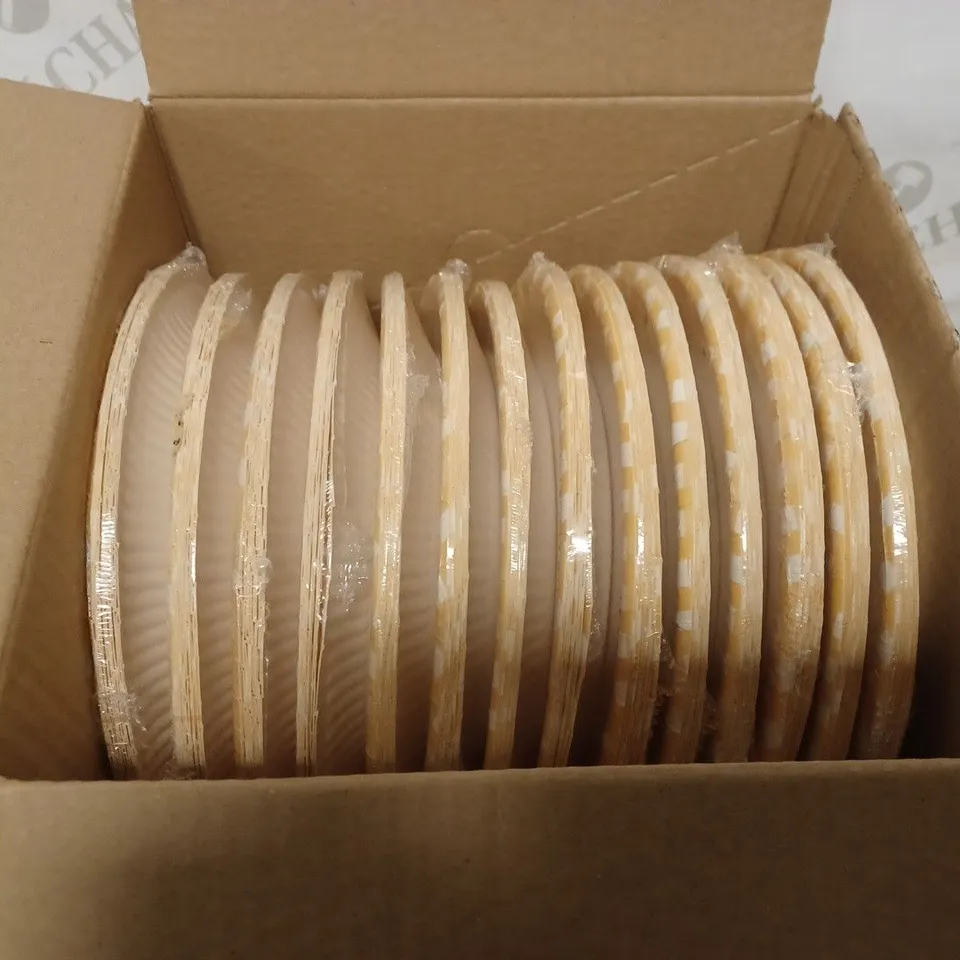 BOX OF 14 PACKETS OF 12 BRAND NEW "HELLO SPRING" PAPER PLATES