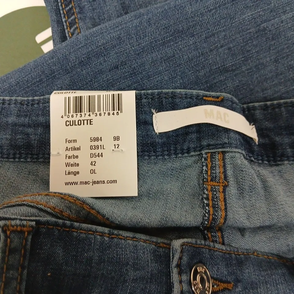 MAC JEANS CULOTTE DENIM JEANS – WOMEN'S, UK 12 