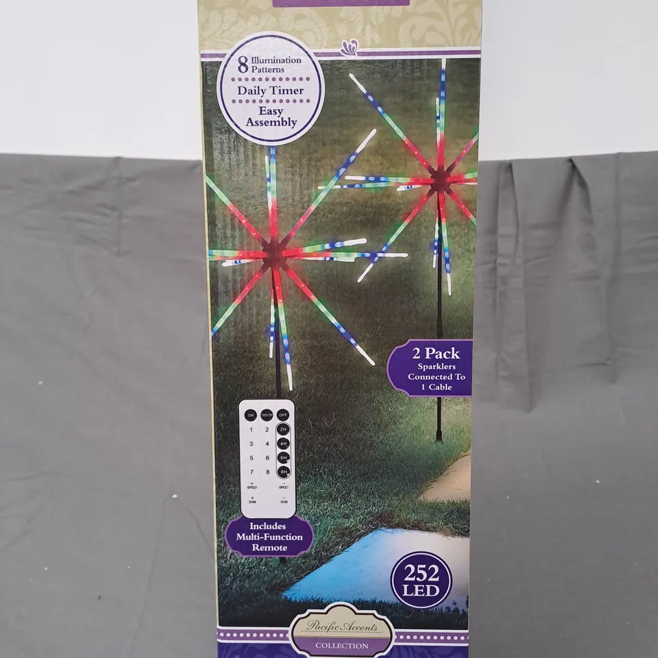 BOXED PACIFIC ACCENTS SPARKLER DECORATIVE LED GARDEN LIGHTS