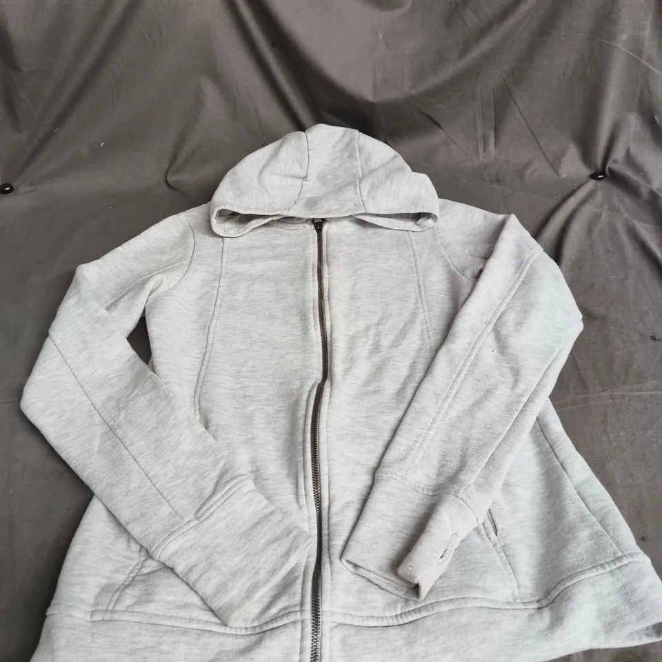 SWEATY BETTY GREY ZIPPED  TRAINING HOODIE SIZE M