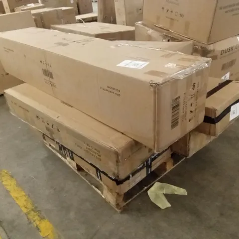 PALLET OF ASSORTED INCOMPLETE DUSK FURNITURE PARTS AND PIECES
