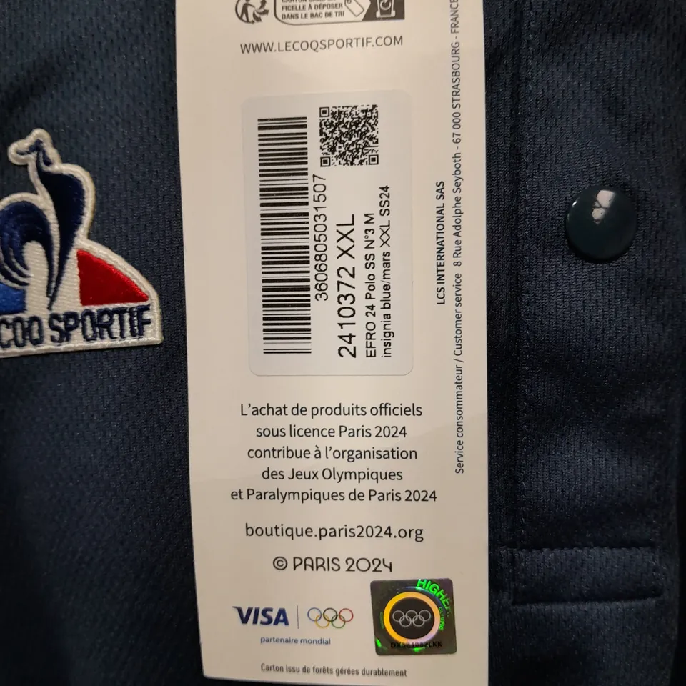 LE COQ SPORTIF FRANCE POLO SHIRT - 2XL