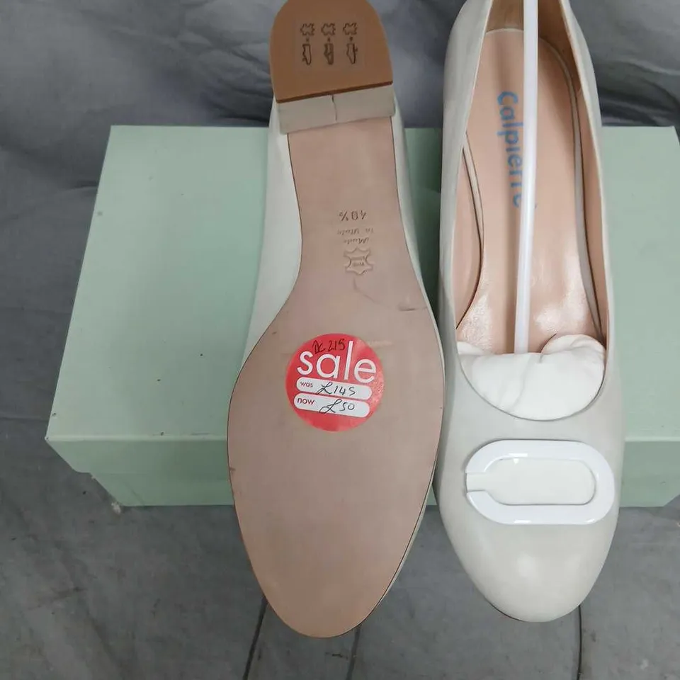 CALPIERRE DC215 SABBIA BEIGE PUMPS – UK 7 (EU 40)