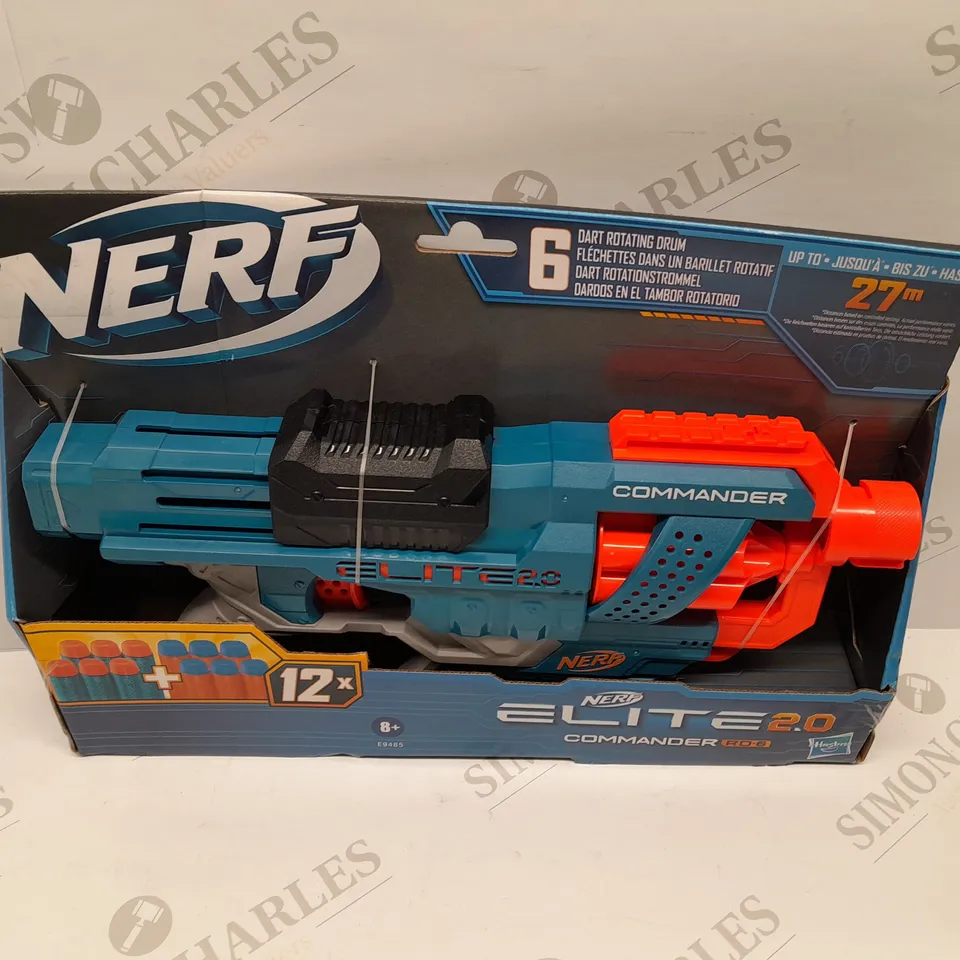BRAND NEW BOXED NERF ELITE 2.0 COMMANDER RD-5 WITH 6 DART ROTATING DRUM
