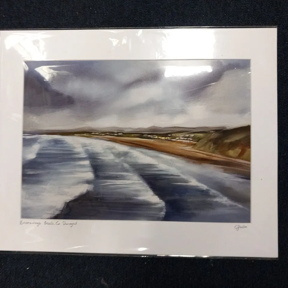 ROSSNOWLAGH BEACH, CO. DONEGAL SIGNED PRINT