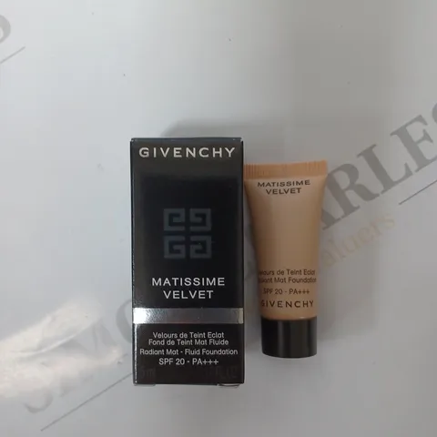 APPROXIMATELY 20 BOXED GIVENCHY 5ML MATISSIME VELVET RADIANT MAT FLUID FOUNDATION 04 MAT BEIGE
