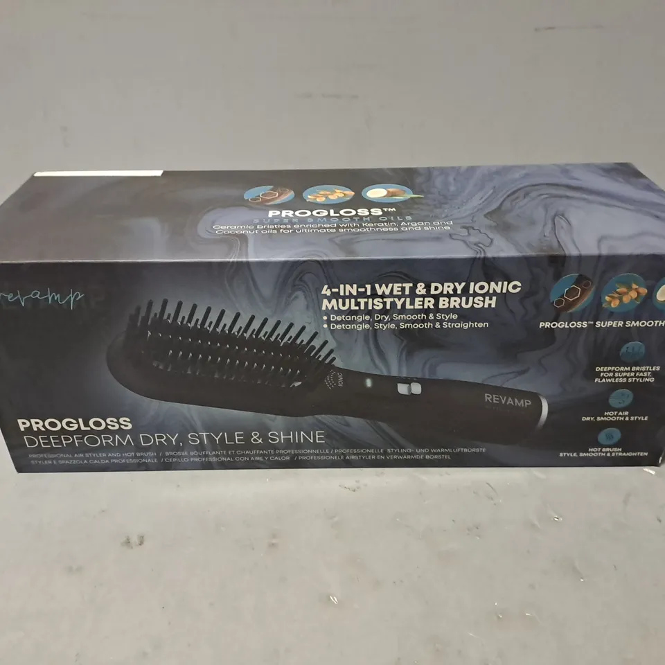 BOXED REVAMP PROGLOSS DEEPFORM DRY, STYLE & SHINE AIR STYLER AND HOT BRUSH BR-2500-GB